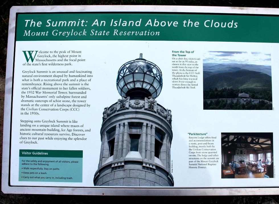 Adams Massachusetts Mt Greylock Veterans Memorial