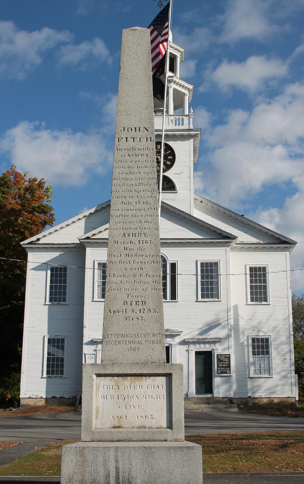 Ashby Massachusetts Revolutionary War & Civil War Veterans Memorial