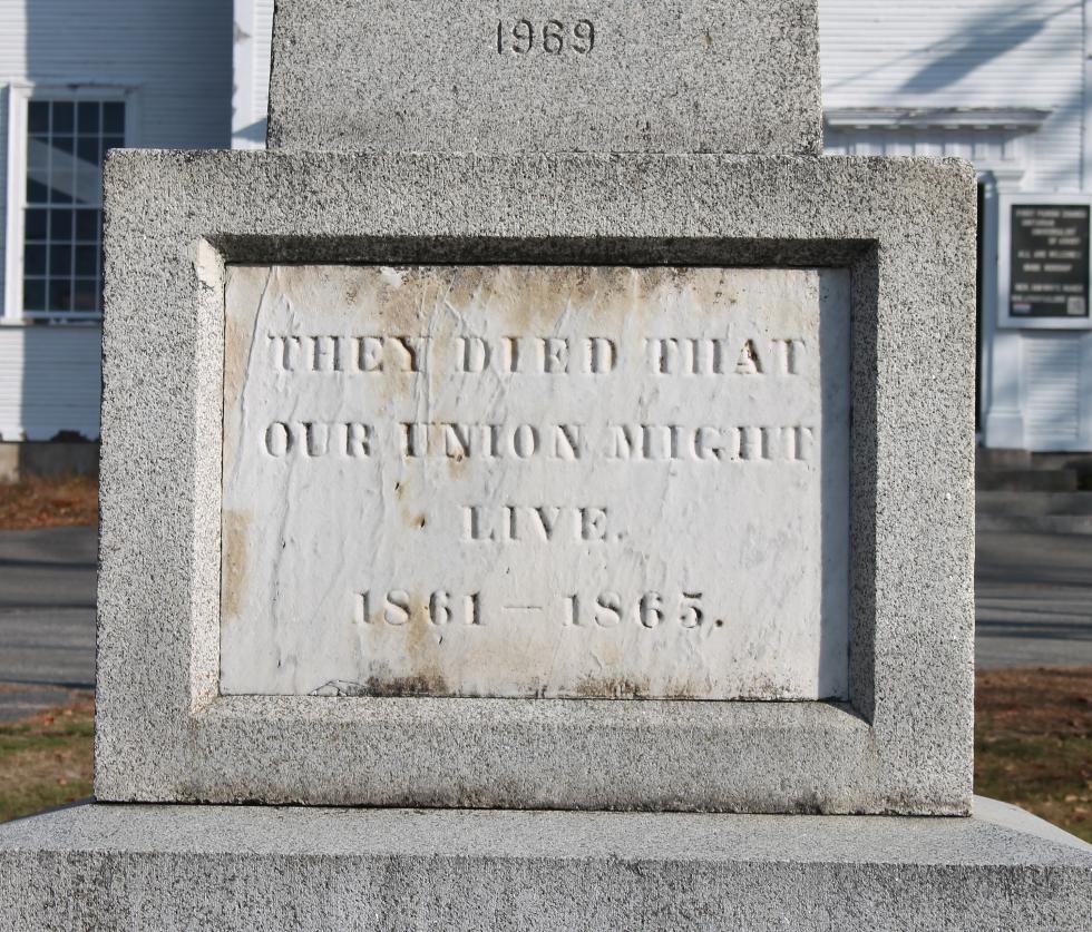 Ashby Massachusetts Revolutionary War & Civil War Veterans Memorial