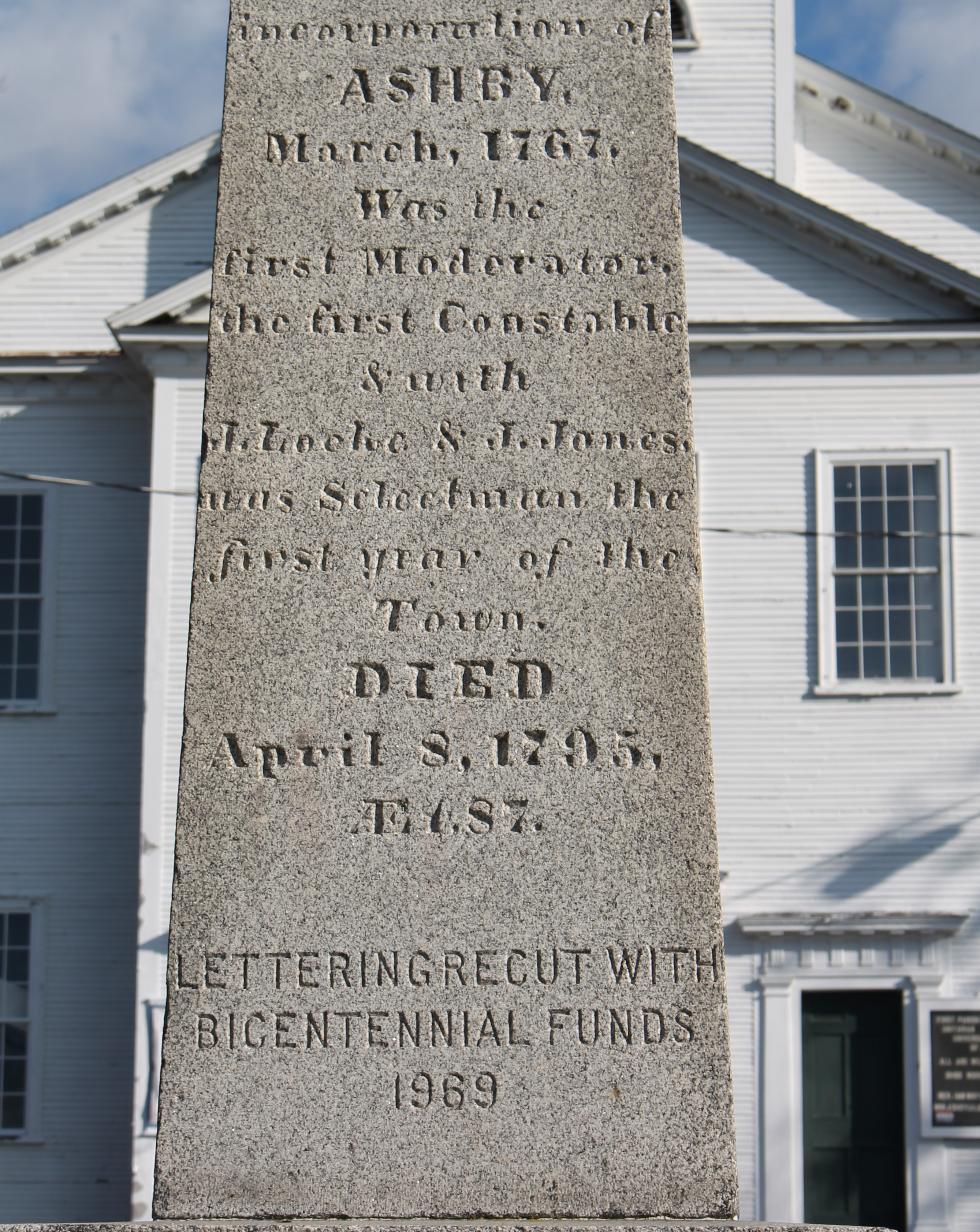 Ashby Massachusetts Revolutionary War & Civil War Veterans Memorial