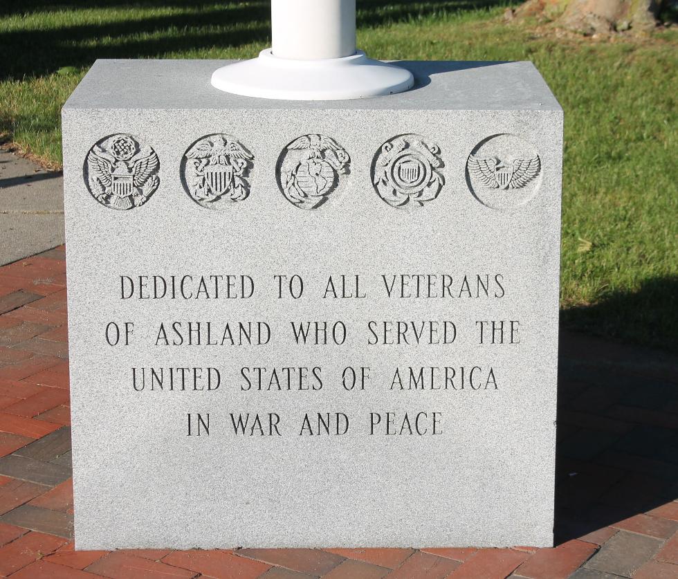 Ashland Massachusetts All Wars Veterans Memorial