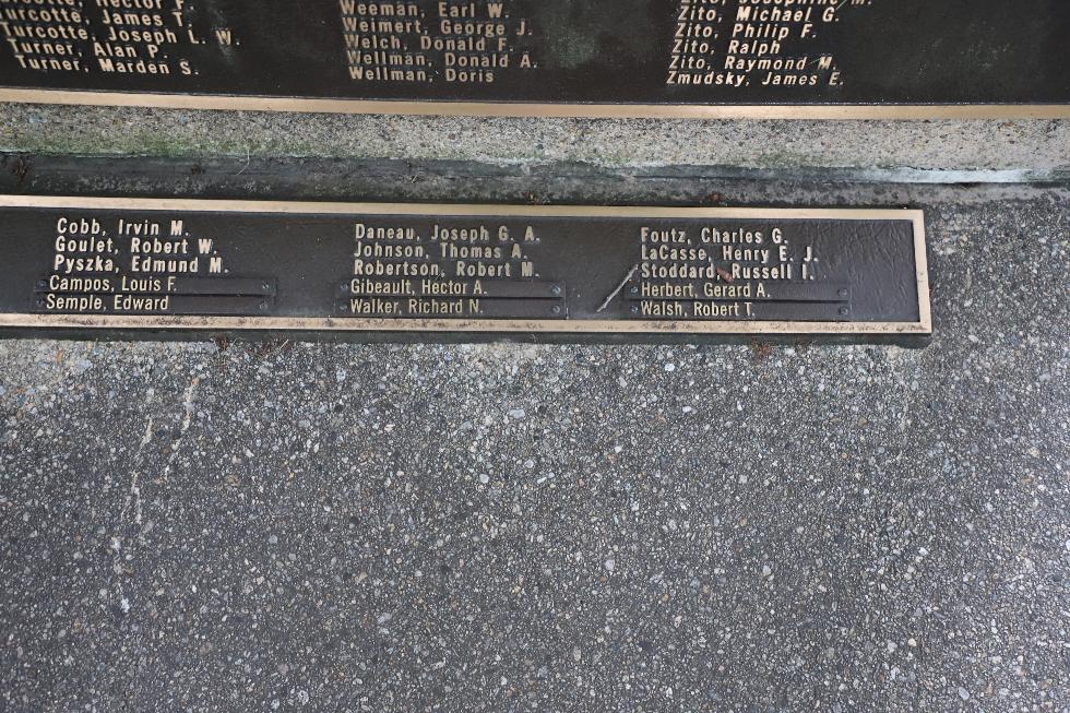 Attleboro Massachusetts World War II Veterans Memorial