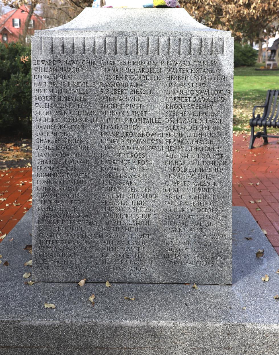 Bedford Massachusetts World War II Veterans Memorial
