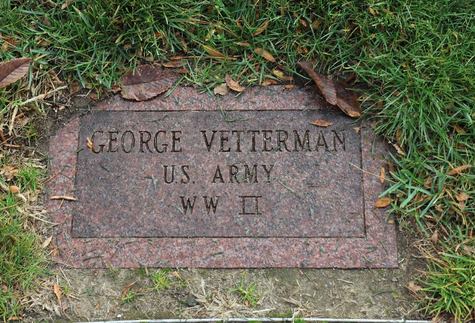 Bedford Massachusetts - George Vetterman US Army World War II Memorial