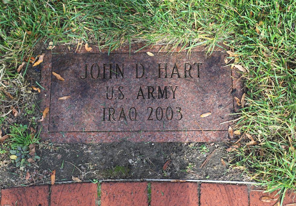 Bedford Massachusetts - John D. Hart US Army Iraq 2003 Memorial