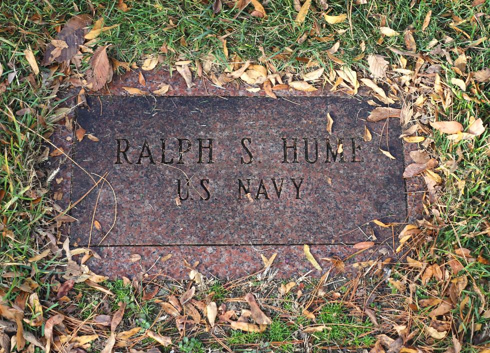 Bedford Massachusetts Ralph S Hume US Navy Memorial