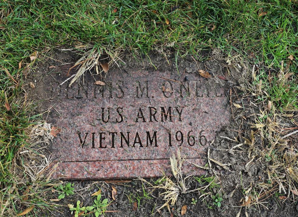 Bedford Massachusetts - Dennis M. O'Neil US Army Vietnam 1966 Memorial