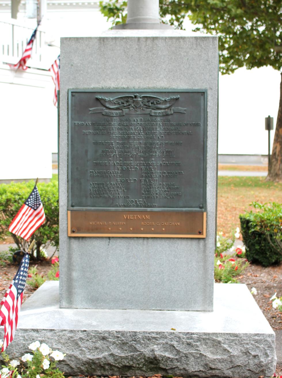 Belchertown Massachusetts Bicentennial Veterans Memorial