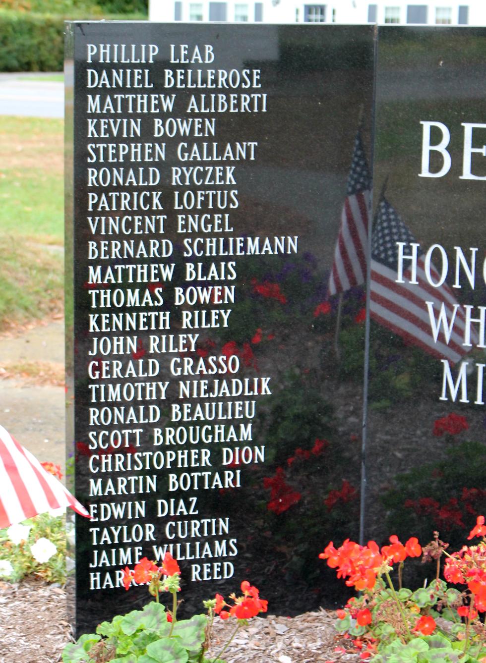 Belchertown Massachusetts Middle-East War Veterans Memorial