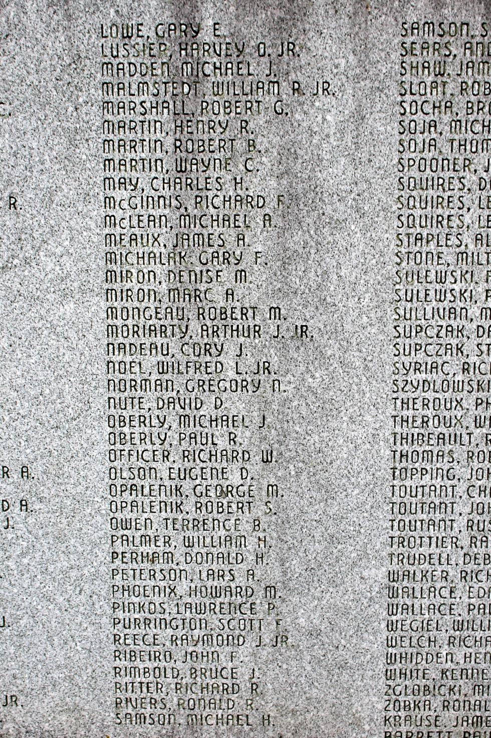 Belchertown Massachusetts Vietnam War Veterans Memorial