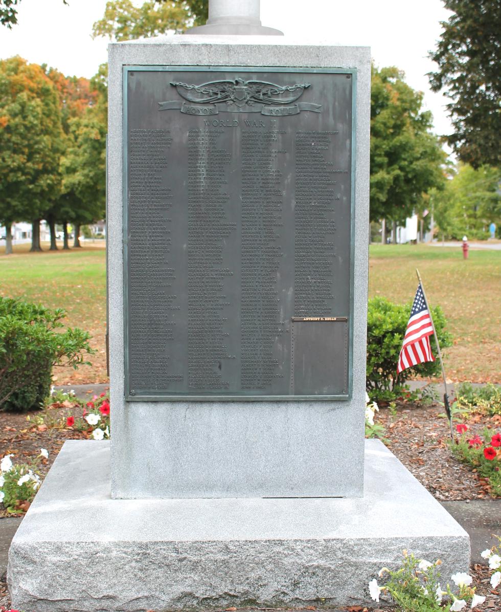 Belchertown Massachusetts World War II Veterans Memorial