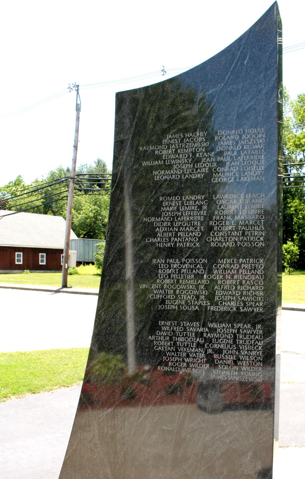 Bellingham Massachusetts Korean War Veterans Honor Roll