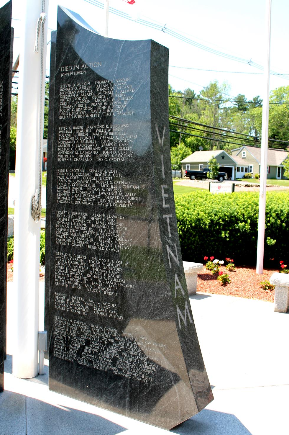 Bellingham Massachusetts Vietnam War Veterans Honor Roll