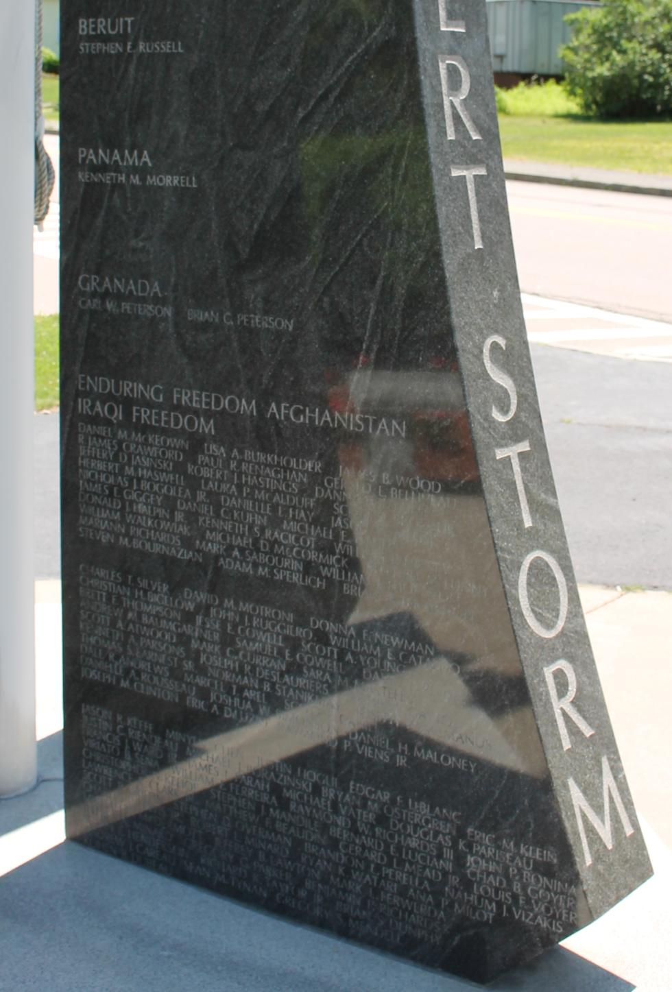 Bellingham Massachusetts Desert Storm & Enduring Freedom Veterans Honor Roll