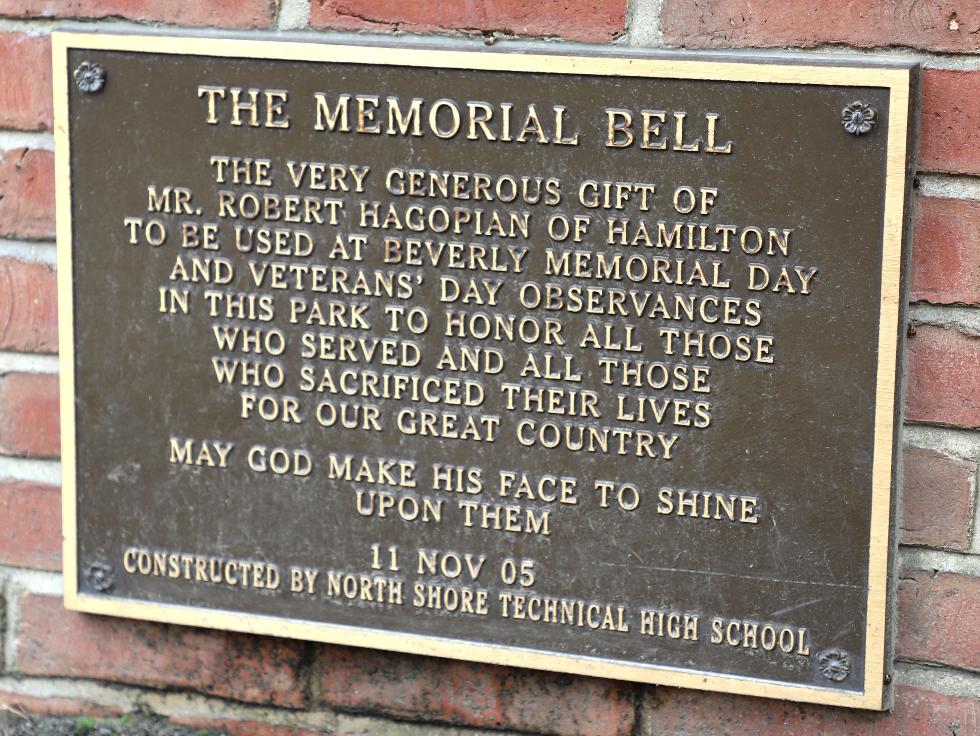 Beverly Massachusetts Memorial Bell