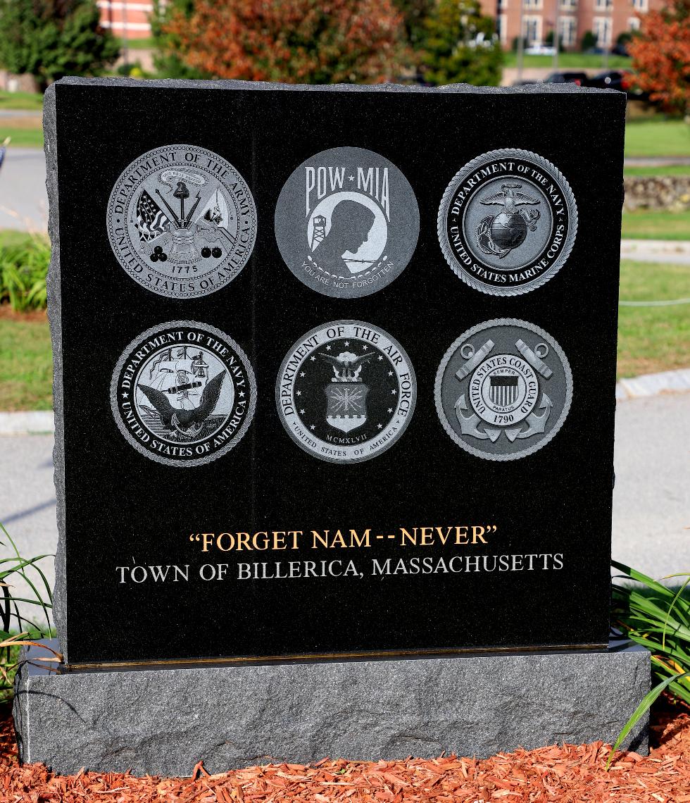 Billerica Massachusetts Vietnam Veterans Memorial Park Agent Orange Memorial