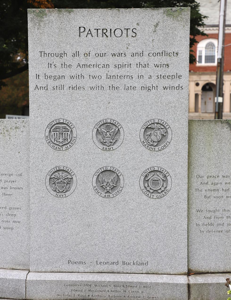 Billerica Massachusetts World War I & World War II Veterans Memorial