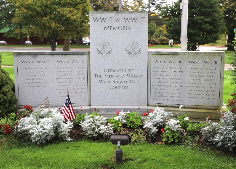 Billerica Massachusetts World War I & World War II Veterans Memorial