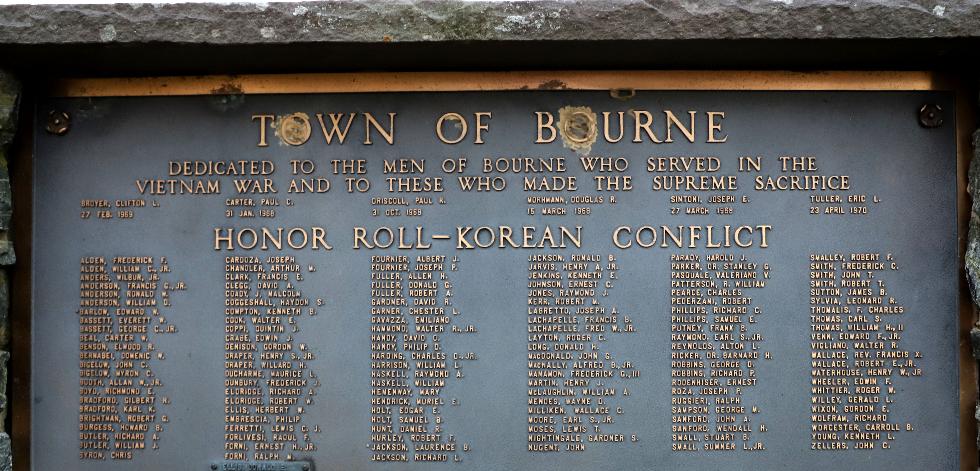 Bourne Massachusetts Korean War & World War II Veterans Memorial
