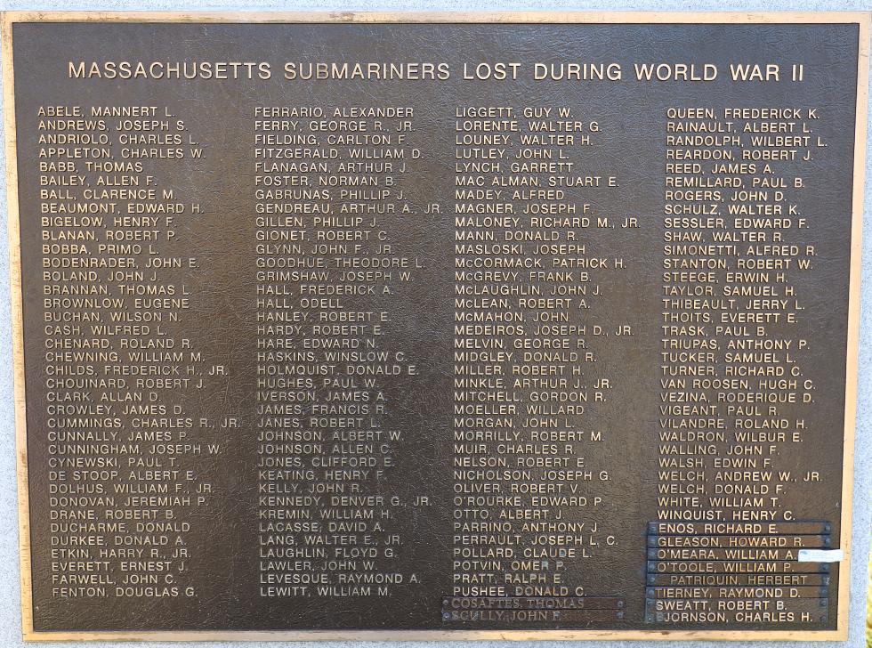 Massachusetts WWII Lost Submariners Memorial - Bourne Massachusetts