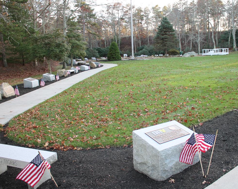 Bourne Massachusetts National Cemetery Walkway
