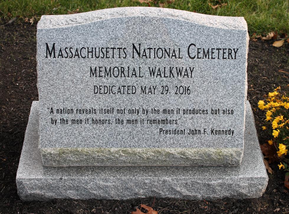 Bourne Massachusetts National Cemetery Memorial Walkway