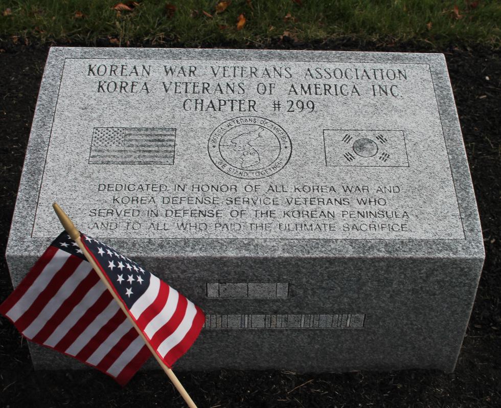 Bourne Massachusetts National Cemetery Memorial Walkway - Korean War Veterans Association - Chapter 299