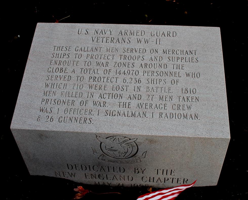 Bourne Mass National Cemetery - US Navy Armed Guard Veterans Memorial