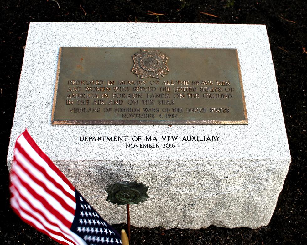 Bourne Mass National Cemetery - Mass Veterans of Foreign Wars Memorial