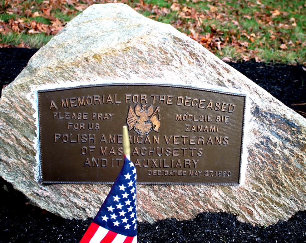 Bourne Mass National Cemetery - Mass Polish American Veterans Memorial