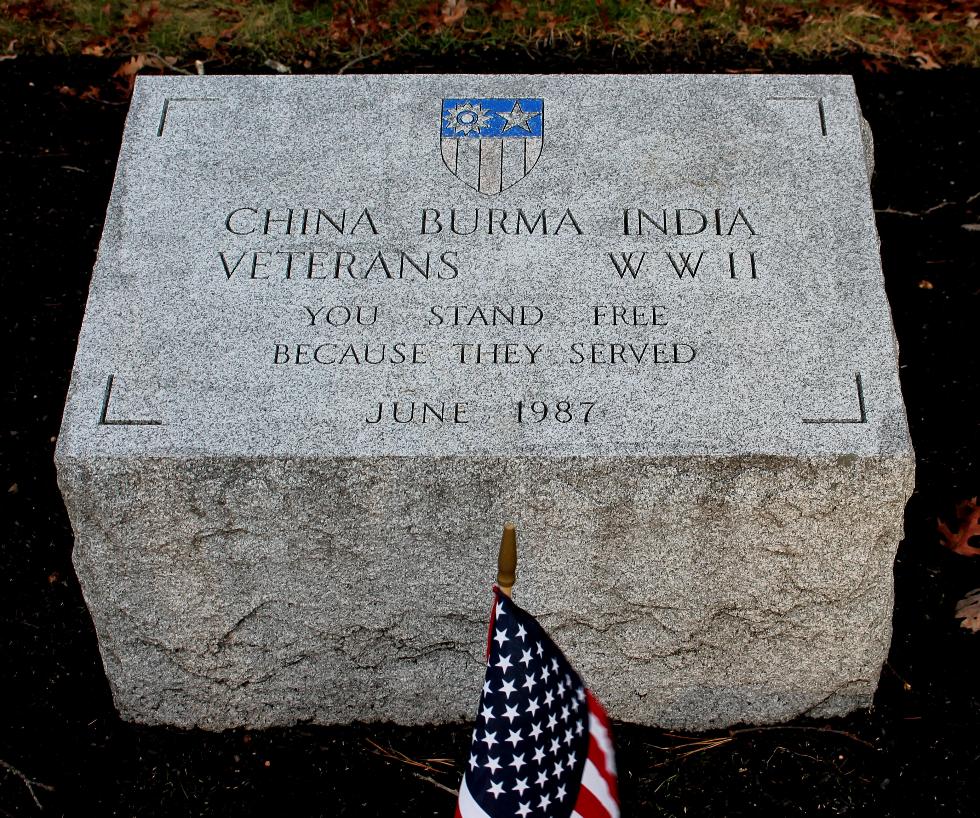 Bourne Mass National Cemetery - China - Burma - India WWII Veterans  Memorial