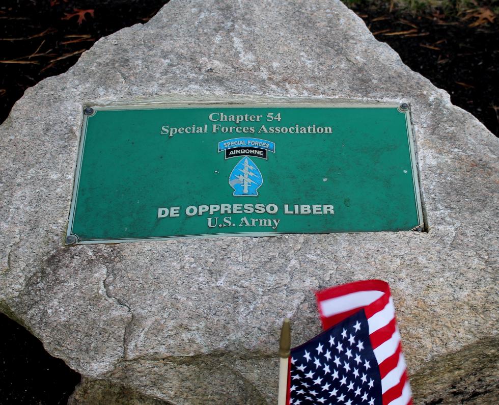 Bourne Mass National Cemetery -Chapter 54 Special Forces Association Memorial