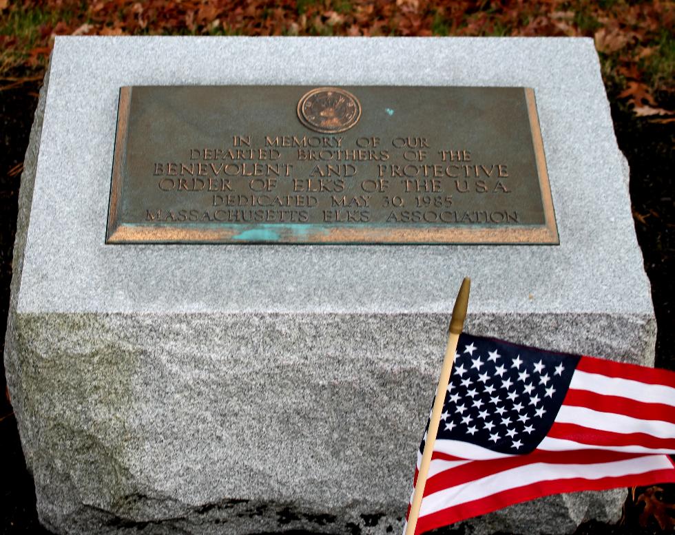 Bourne Mass National Cemetery - Massachusetts Elks Association Memorial