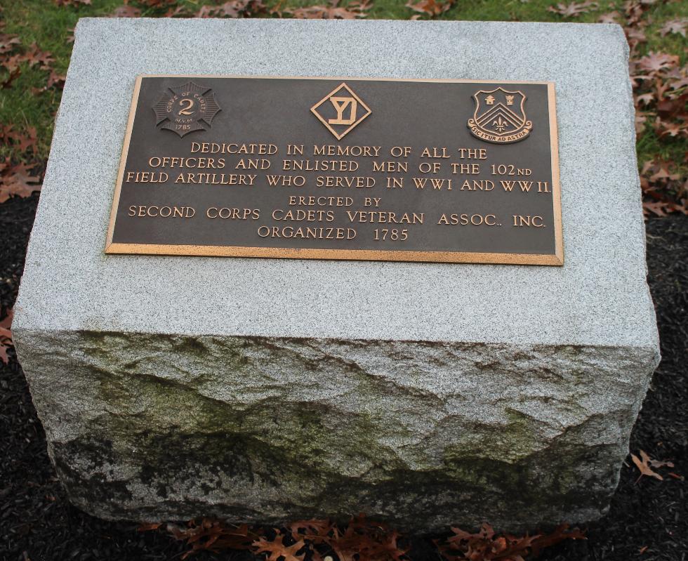 Bourne Mass National Cemetery - 102nd Field Artillery Memorial