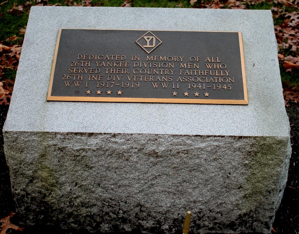 Bourne Mass National Cemetery - 26th Yankee Division Memorial