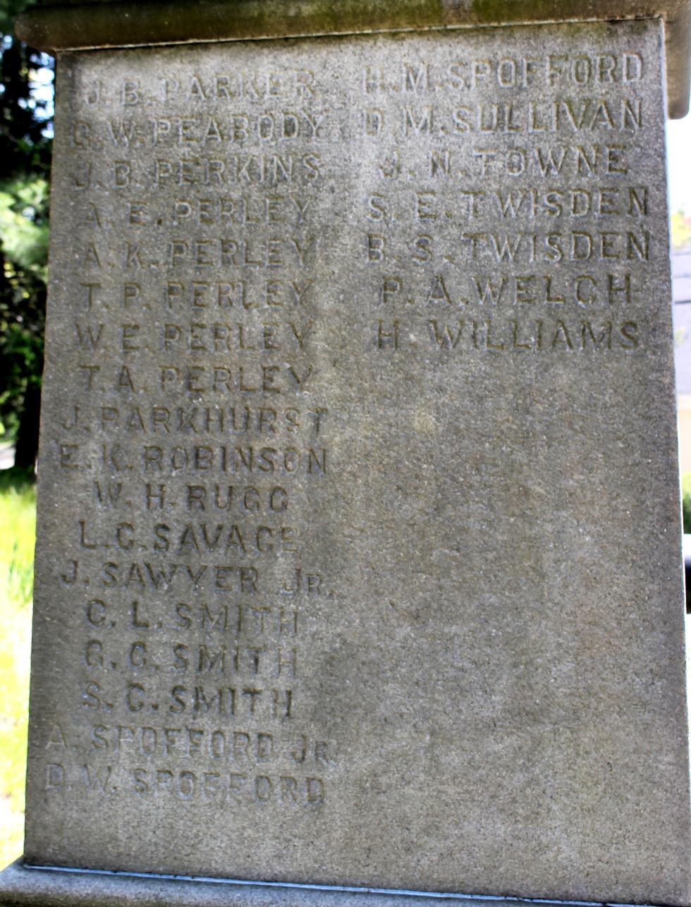 Boxford Massachusetts Civil War Memorial