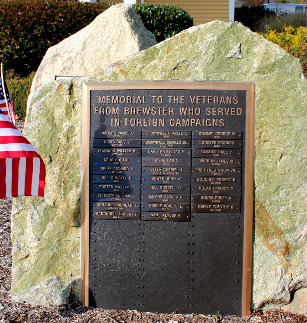Brewster Massachusetts Foreign Campaign Veterans Memorial