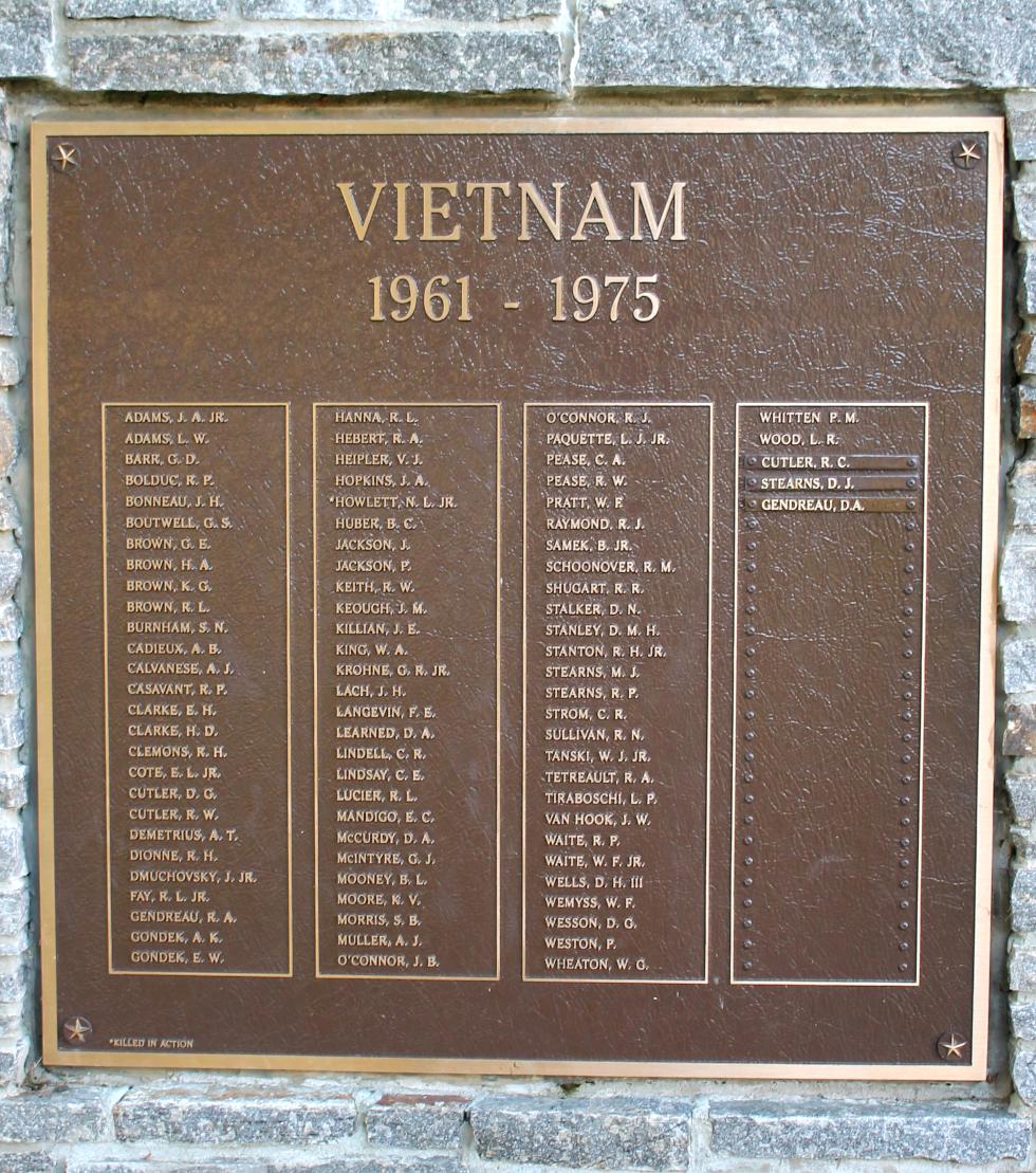 Brimfield Massachusetts Vietnam War Veterans Memorial