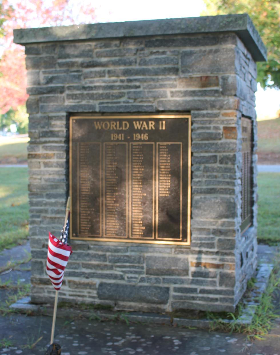 Brimfield Massachusetts World War II Veterans Memorial