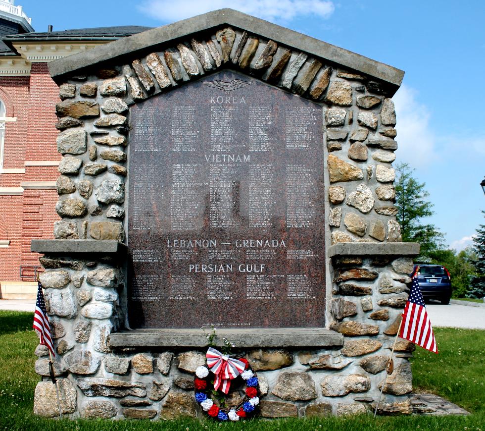 Charlton Mass Korean War, Vietnam War, Persian Gulf Memorial