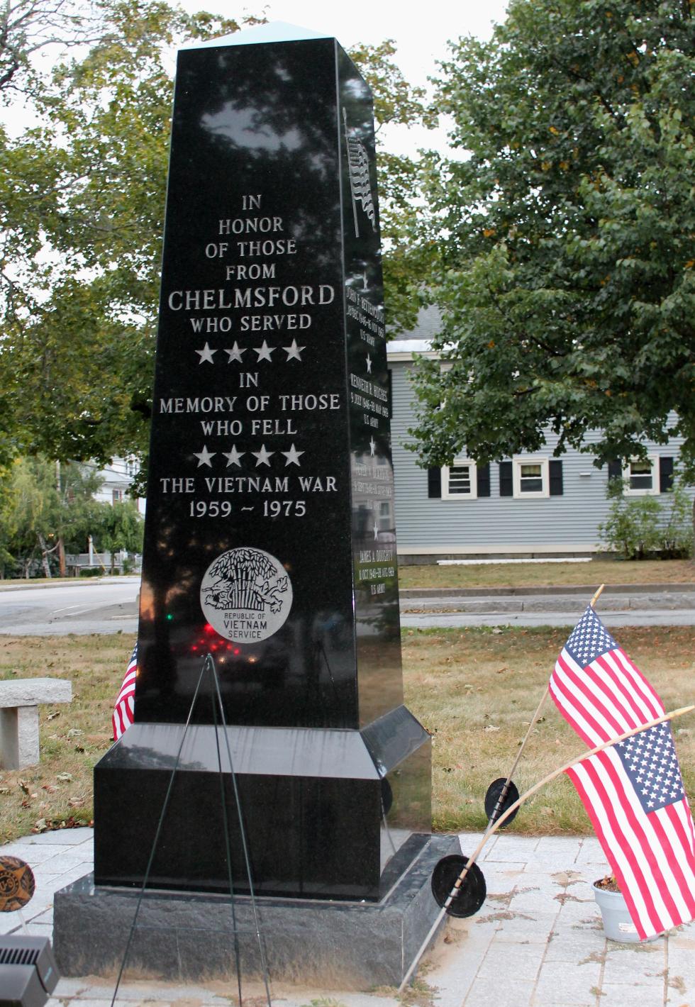 Chelmsford Mass Vietnam War Veterans Memorial