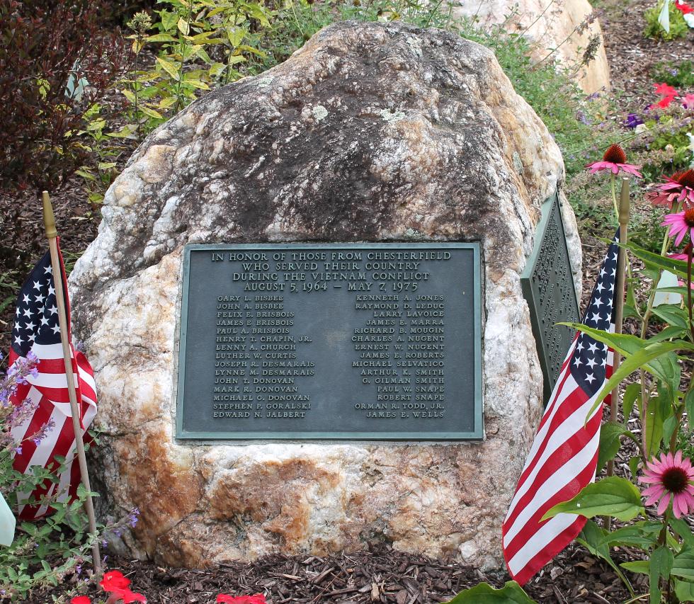 Chesterfield Massachusetts Vietnam War Veterans Memorial