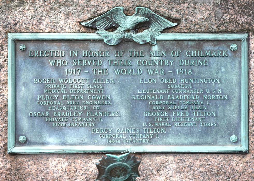 Chilmark Massachusetts WWI Veterans Memorial