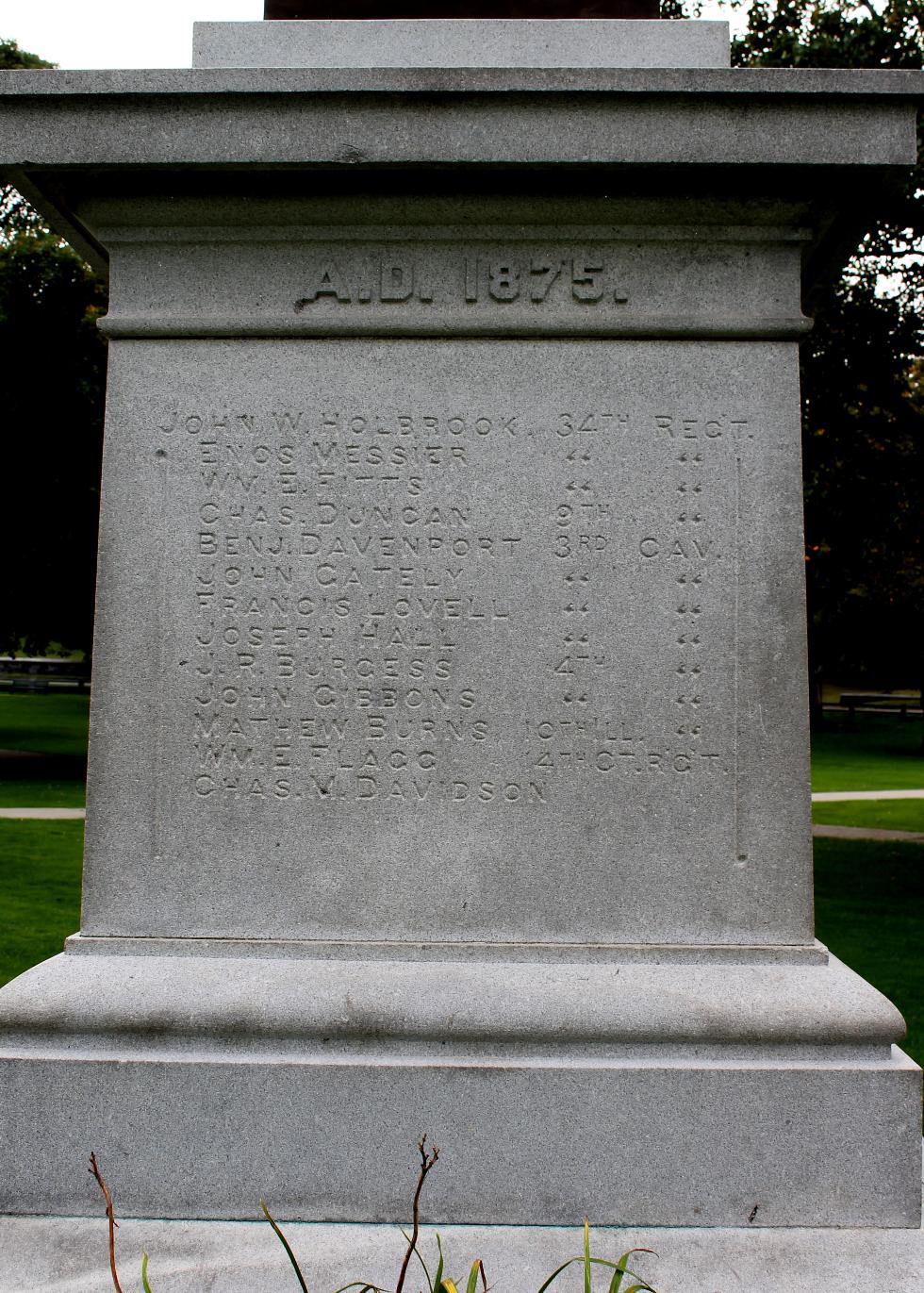 Clinton Massacusetts Civil War Veterans Memorial
