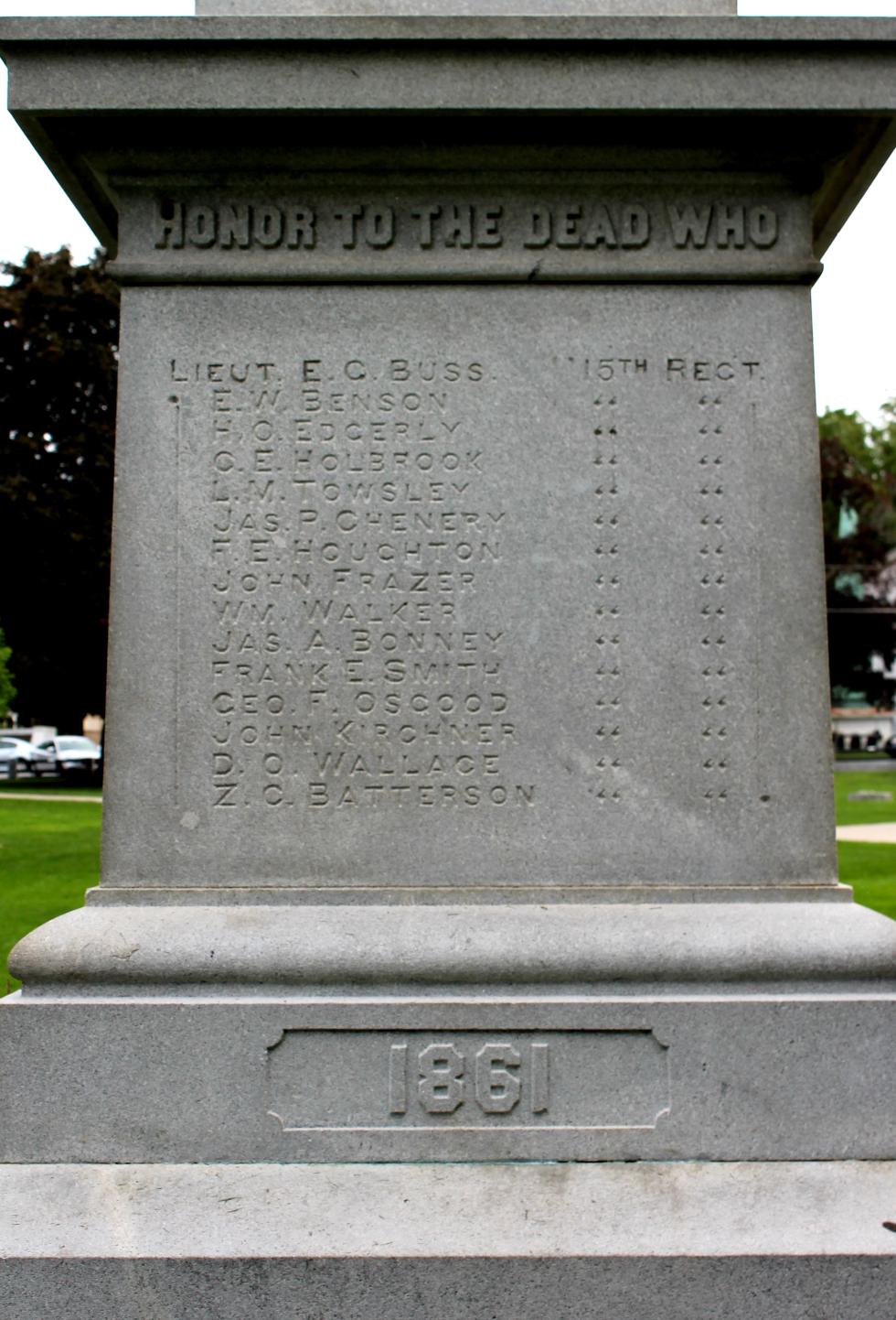 Clinton Massacusetts Civil War Veterans Memorial