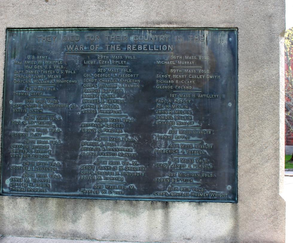 Concord Mass Civil War Veterans Memorial