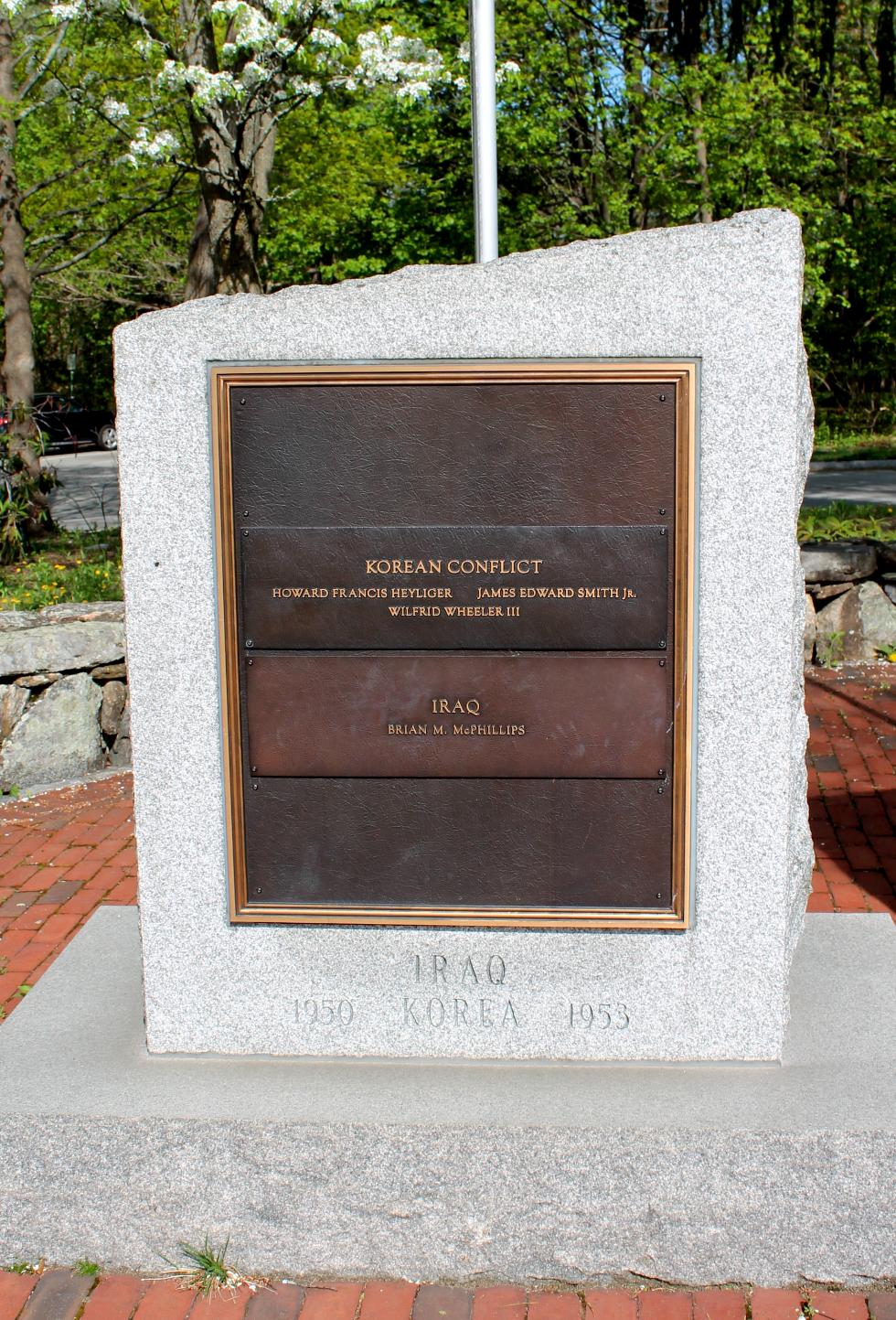 Concord Massachusetts Korean War Veterans Memorial
