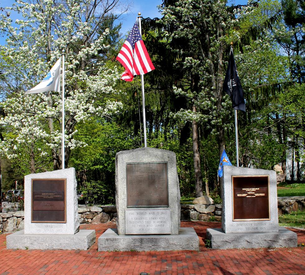 Concord Massachusetts World War II Korea & Vietnam War Veterans Memorial