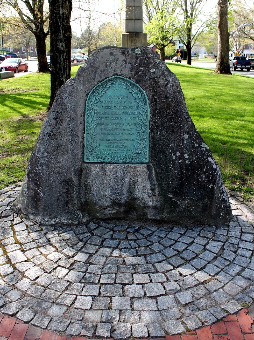 Concord Massachusetts Spanish American War Memorial