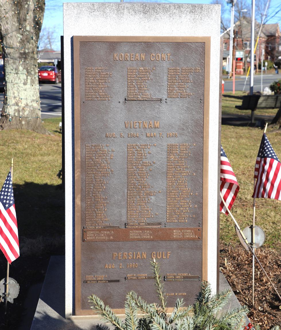 Deerfield Massachusetts Korean War & Vietnam War Veterans Memorial